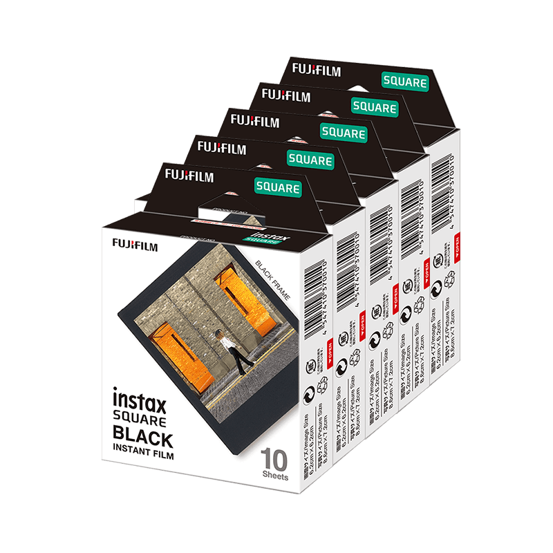 5 касет Fujifilm Instax Square Чорні Рамки 5 касет Fujifilm Instax Square Чорні Рамки